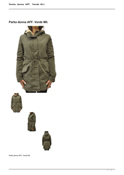 Parka donna AFF. Verde Mil.