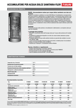 accumulatore per acqua dolce sanitaria fs/2r - HT