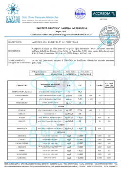 RP 14092606 AMIU pozzo P8M semestrale