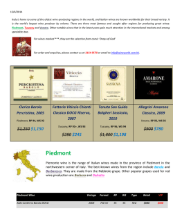 Piedmont - WineWorld