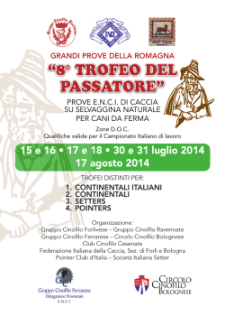 programma - Gruppo Cinofilo Forlivese