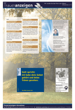 Traueranzeigen