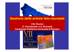 Gestione delle aritmie feto-neonatali