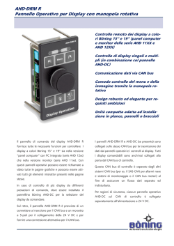 AHD-DRM R Pannello Operativo per Display con manopola rotativa