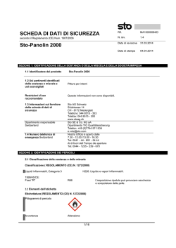 SCHEDA DI DATI DI SICUREZZA Sto-Panolin 2000