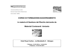 Classificazione esmaltimento dei rifiuti contenenti amianto