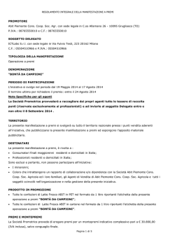 PROMOTORE Abit Piemonte Cons. Coop. Soc. Agr. con