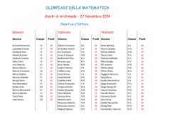 Classifica Archimede_2014 - Liceo Classico e Scientifico Euclide