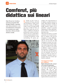 Comferut, pi&ugrave; didattica sui lineari