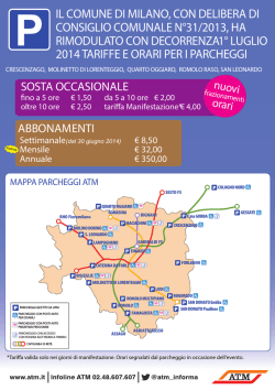 P IL COMUNE DI MILANO, CON DELIBERA DI CONSIGLIO