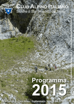 Programma Cai2015NewOkWeb - Cai San Benedetto del Tronto