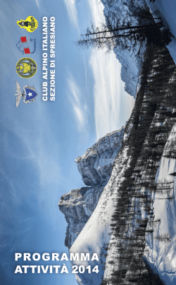 scarcabile in PDF cliccando qui - CAI