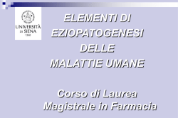 Apparato escretore (I parte) - Dipartimento di Biotecnologie, chimica