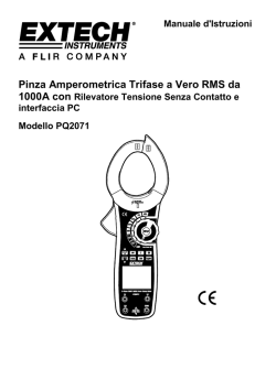 Pinza Amperometrica Trifase a Vero RMS da