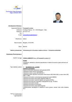 Curriculum Vitae Europass Agg.to Ottobre 2014