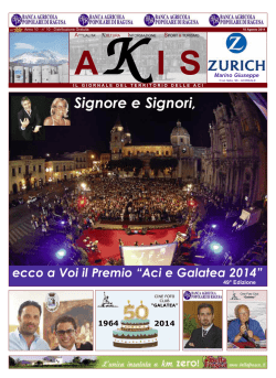 Signore e Signori,