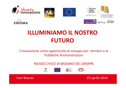 ILLUMINIAMO IL NOSTRO FUTURO - Comune di Bassano del Grappa