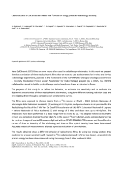 Characterization of GafChromic EBT3 films with 60CO and low