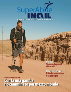 Con la mia gamba ho camminato per mezzo mondo