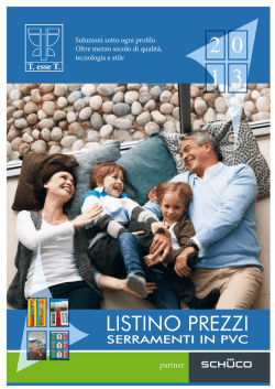 serie dory-pv - T.esseT. Serramenti in PVC