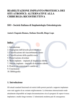 3. Classificazione del riassorbimento osseo