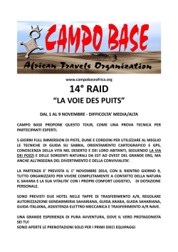 14&deg; raid &ldquo;la voie des puits&rdquo;