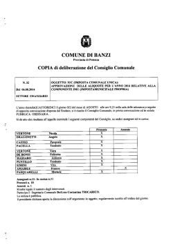 Allegato 1 - Comune di Banzi