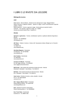 I LIBRI E LE RIVISTE DA LEGGERE