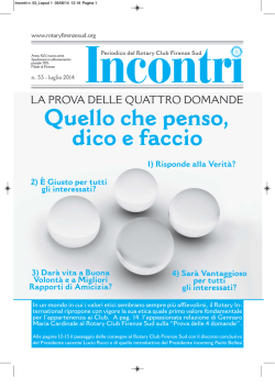 Incontri n. 53_Layout 1 - Rotary Club Firenze Sud