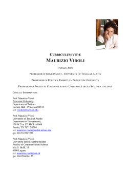 Curriculum Vitae - Princeton University