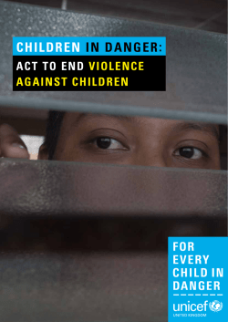 CHILDREN IN DANGER:
