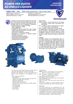POMPA PER VUOTO AD ANELLO LIqUIDO
