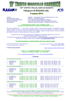 In caso di iscrizione, la quota dovr&agrave; in ogni caso essere versata.