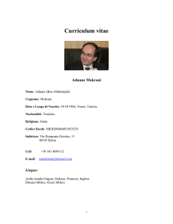 Curriculum vitae