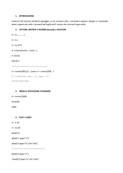 1. INTRODUZIONE Usare un file word (o simile) di appoggio, su cui