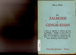 Mircea Eliade, Da Zalmoxis a Gengis Khan (pdf)