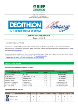 Scarica allegato - Calcettoverona.com