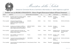 Elenco Presentati - Ministero della Salute