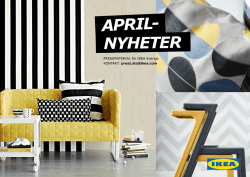 APRIL- NYHETER