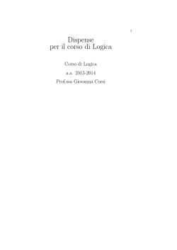 Dispense per il corso di Logica