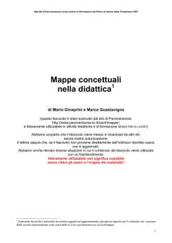 Mappe concettuali nella didattica - Progetti Maturi @ IS "Carlo Anti"