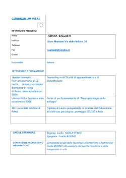 Curriculum Dirigente Scolastico - Liceo Classico Statale Terenzio