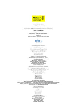 Stop alla tortura - Amnesty International