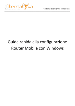 Guida alla configurazione del Router Mobile Huawei