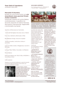 Men&ugrave; PDF - Hotel REGINA ADELAIDE
