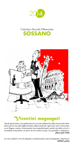 Calendario - Comune di Sossano