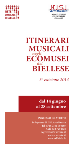 Scarica il libretto! - LIVE Piemonte dal Vivo