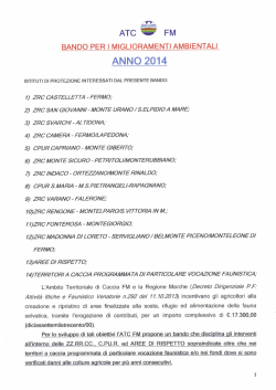 Arc &euro; FM - Ambito Territoriale di Caccia - Firmano
