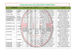 Programma settimanale