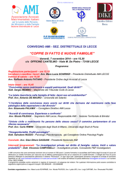 locandina convegno AMI LECCE 07.11.14